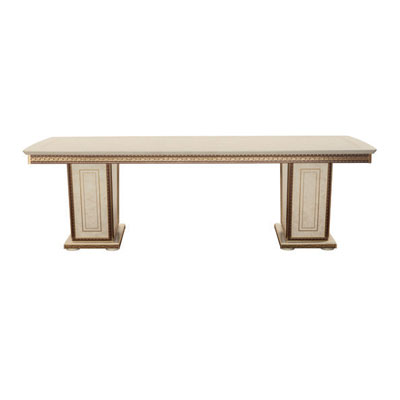 Rectangular table with 1 extension