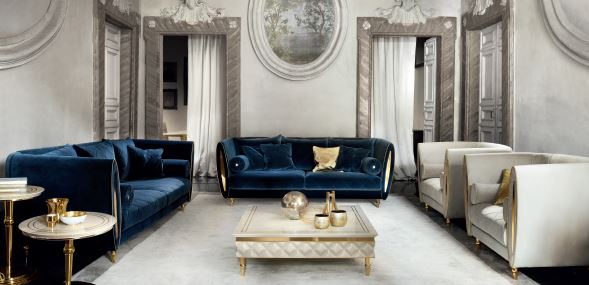 sipario contemporary living room set