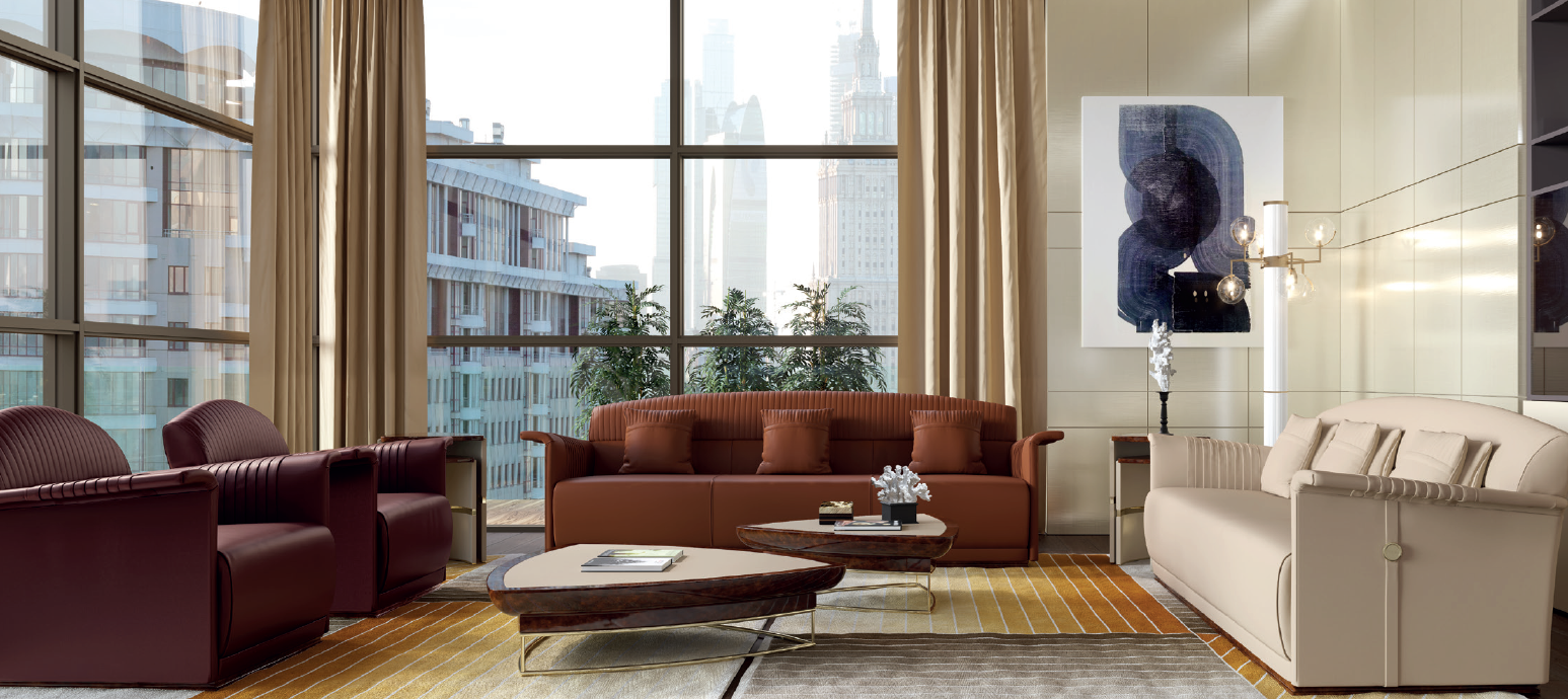 turri contemporary living room set