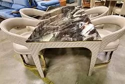 Luxury marble top Dining Table by Zhida