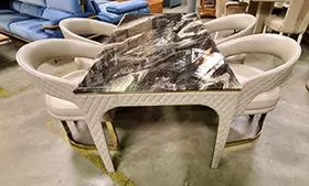 Luxury marble top Dining Table by Zhida