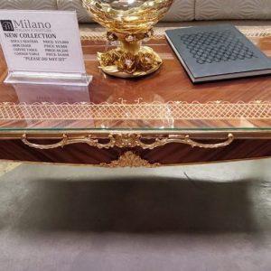 Coffee Table with Brass accent - Mueble Design