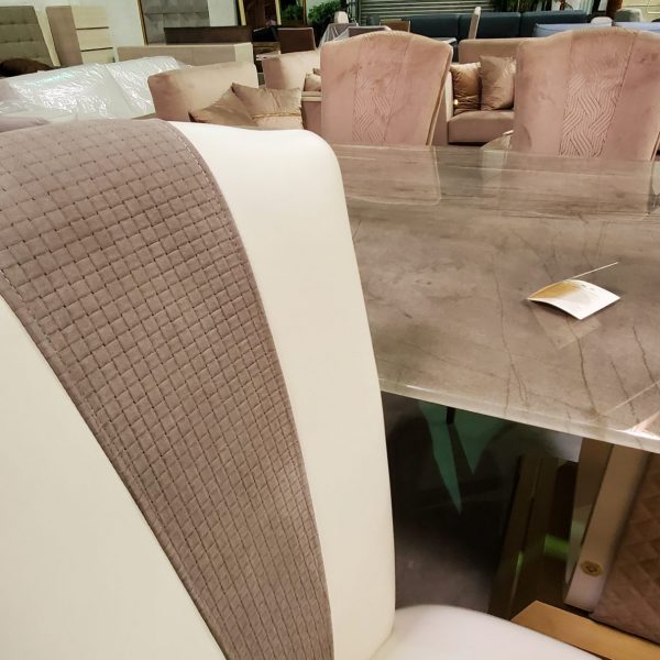 Diamond leather Dining Table chair - MobilPiu