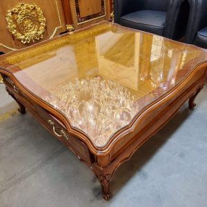 Wooden Drawer Coffee table - Art Deco