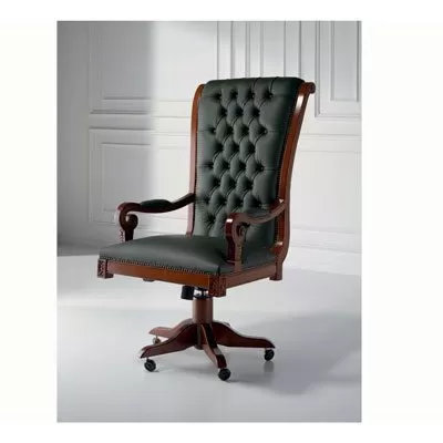 Classic Spanish Beautiful Fejomi Swivel Desk chair 463 by Creaciones Fejomi