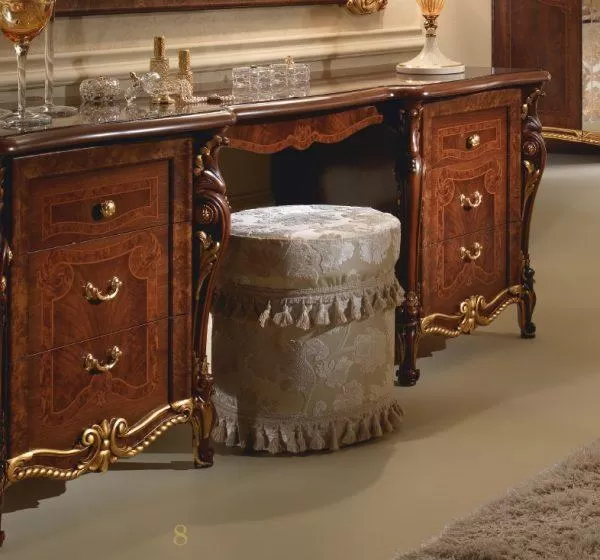 Elegant Italian Dresser stool by Arredoclassic