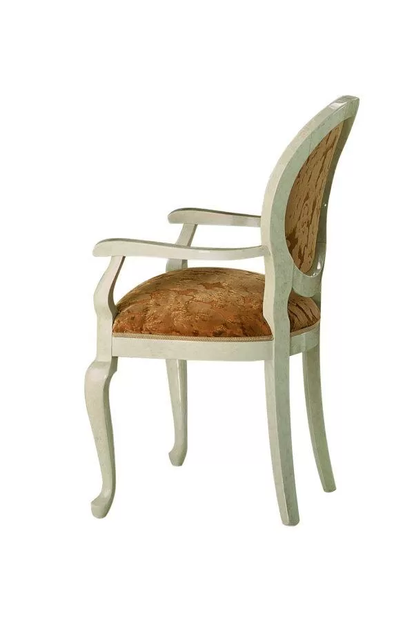 Hand Carved Classic Italian Arredoclassic Melodia Armchair