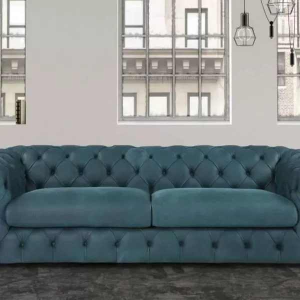 Green Bach Sectional Sofa, Classic Collection by Cubo Rosso