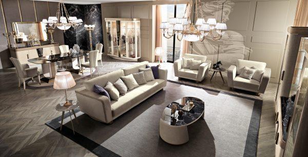 Beautiful Modern Style Italian Diamond Living room Furniture