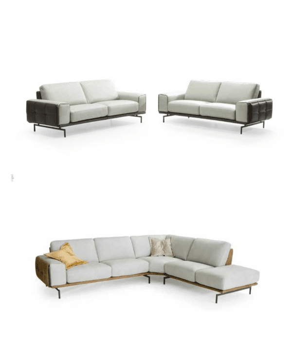 Modern Hand Stitched Rigel Sectional Sofa