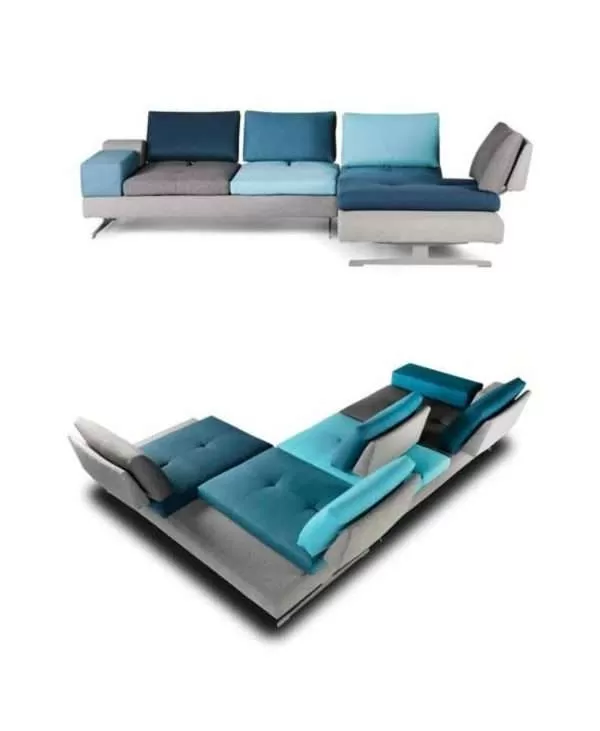 Modern Beautiful Verdite Sectional Sofa by Cubo Rosso