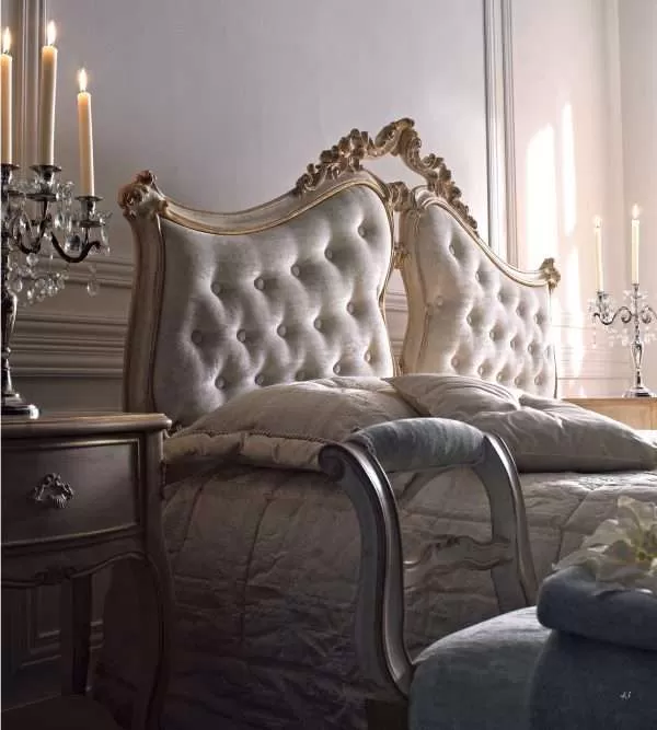 Luxurious hand crafted classic bed by Florence Art