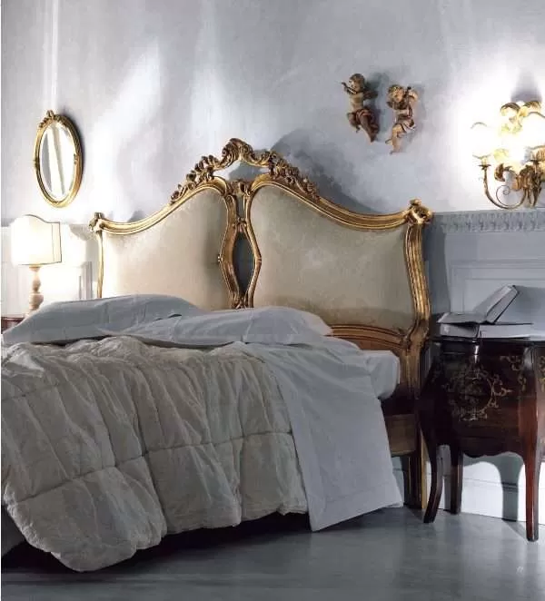 Luxurious hand crafted classic bed by Florence Art