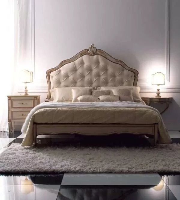 Imported Classic Hand carved bed by Florence Art