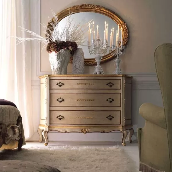 Buffet with Mirror, Silvia Collection, by Florence Art