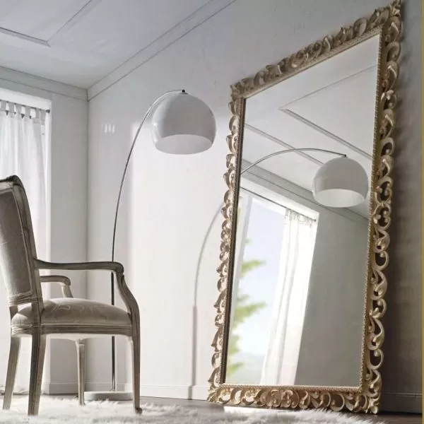 Chair & Mirror, Glamour Collection, by Florence Art