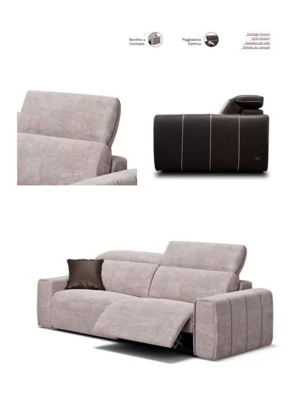 Italian Modern Sectional Sofa by Cubo Rosso