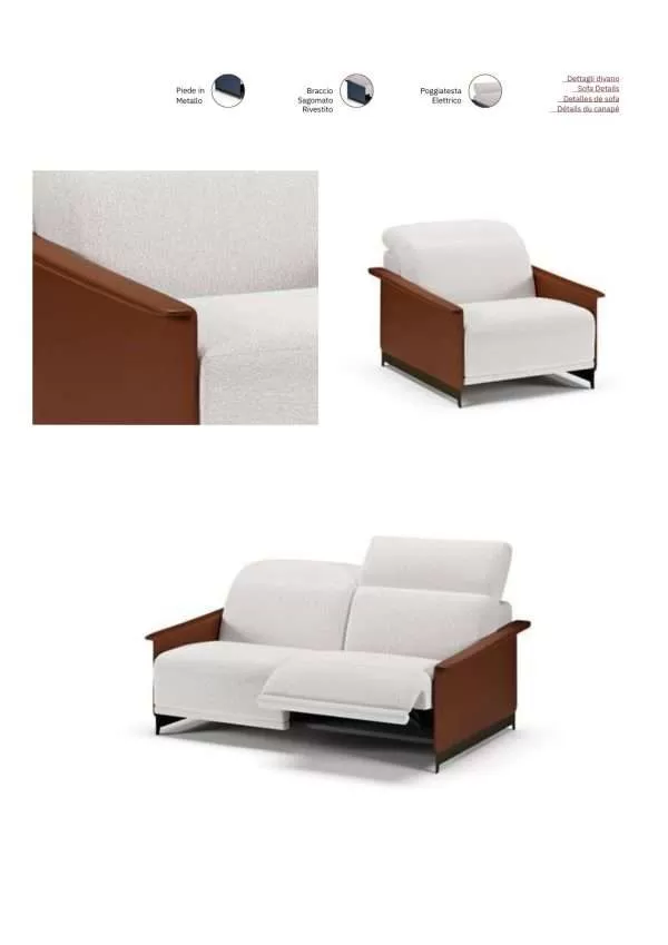 Beautiful Modern Italy Sofa by Cubo Rosso