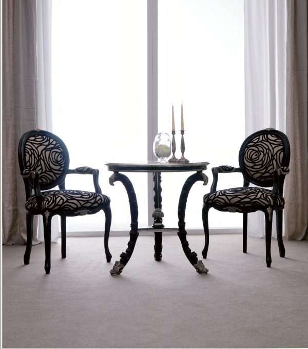 Classic European End table & chair by Florence Art