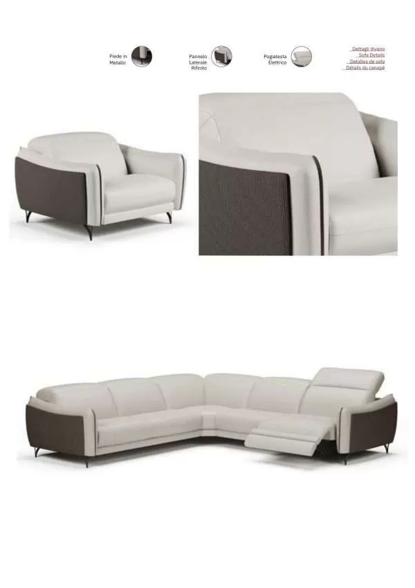 Luxurious modern Italy Sofa by Cubo Rosso