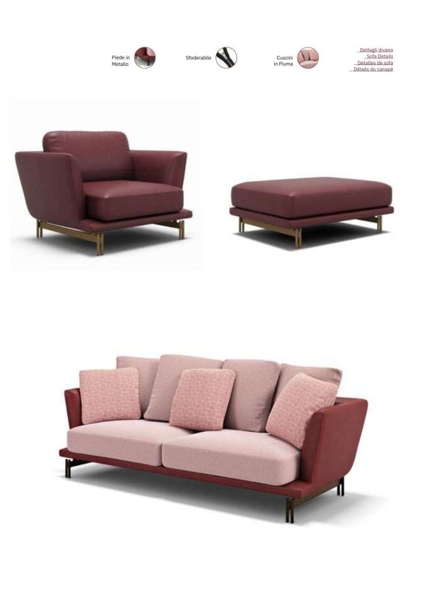 Luxurious Modern Sofa by Cubo Rosso