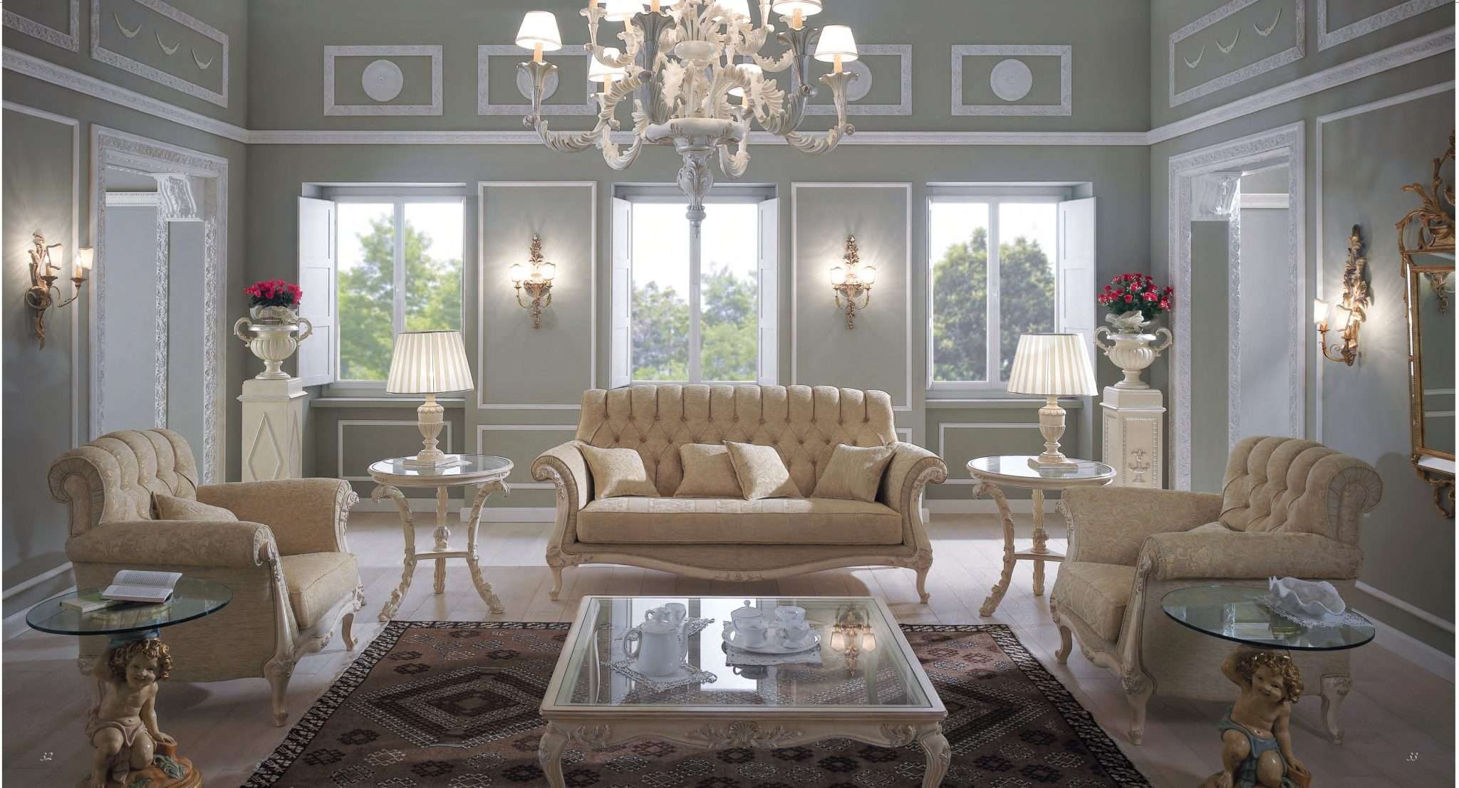 Luxurious Classic Living Room set by Florence Art 2022
