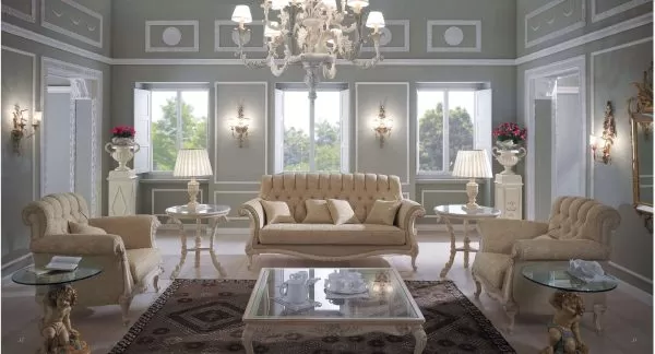 Luxurious Classic Living Room set by Florence Art.