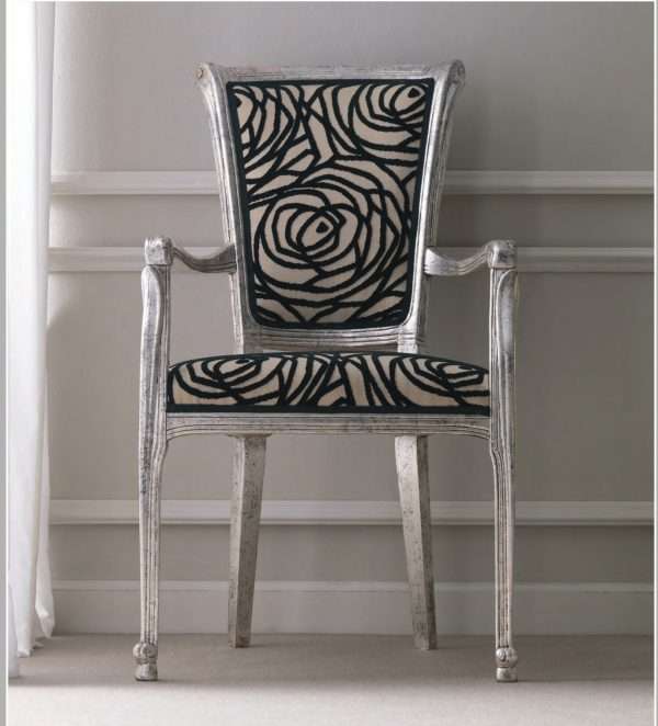 Hand Carved Modern Lounge Chair by Florence Art