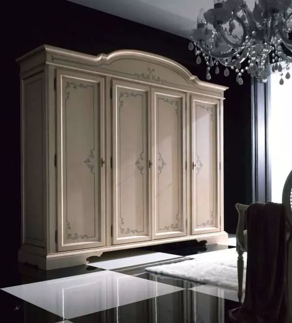 Hand Carved Classic Wardrobe by Florence Art