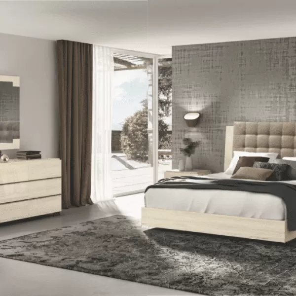 Perla Modern Italian Bed, by Status