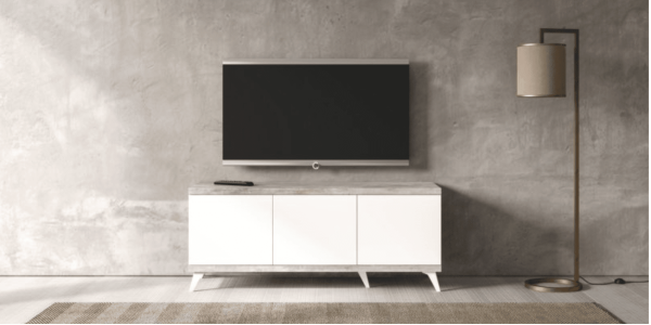 Modern Hand carved Italian TV Unit by Status
