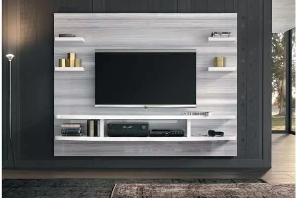 Hand carved Modern Italian Wall Unit By Status
