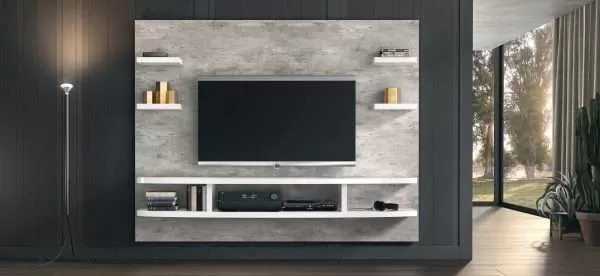Hand crafted modern Italian Wall Unit by Status