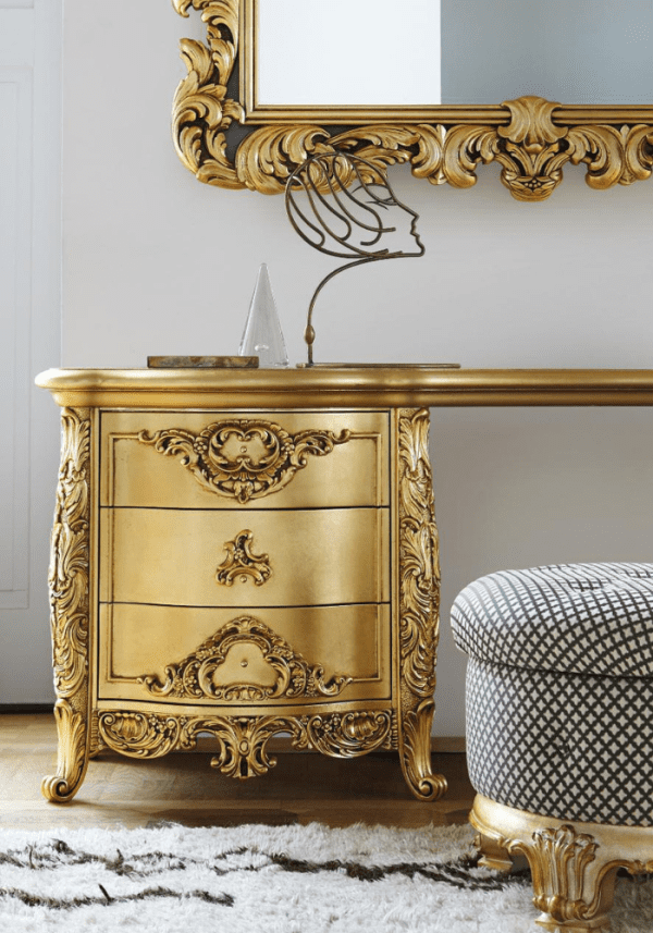 Modern Hand carved Dressing Table by Silik
