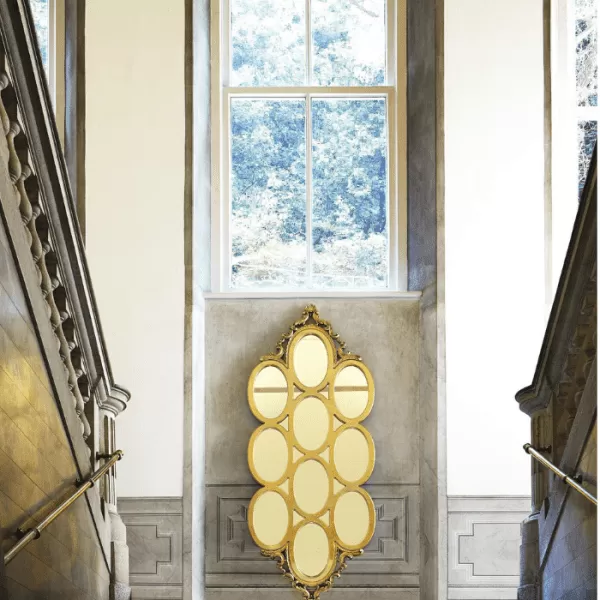 Mirror with Ovals and Crown,Aura Collection, by Silik