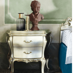 Hand Carved Luxury Night Table by Silik
