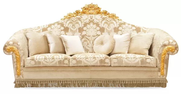 Classic Beige Italian Sofa - Luna Collection