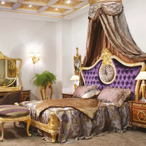Bed with Headboard, Saba Collection, by Carlo Asnaghi
