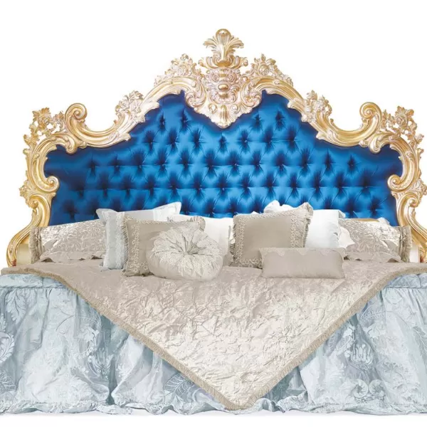 Bed with Headboard, Dalia Collection, by Carlo Asnaghi