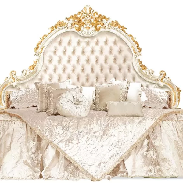 Bed with Headboard, Ginevra Collection, by Carlo Asnaghi