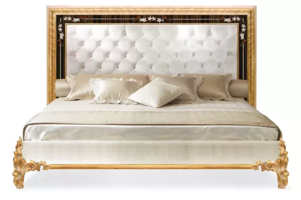 Beautiful Italian Bed with Headboard - Juvia Collection