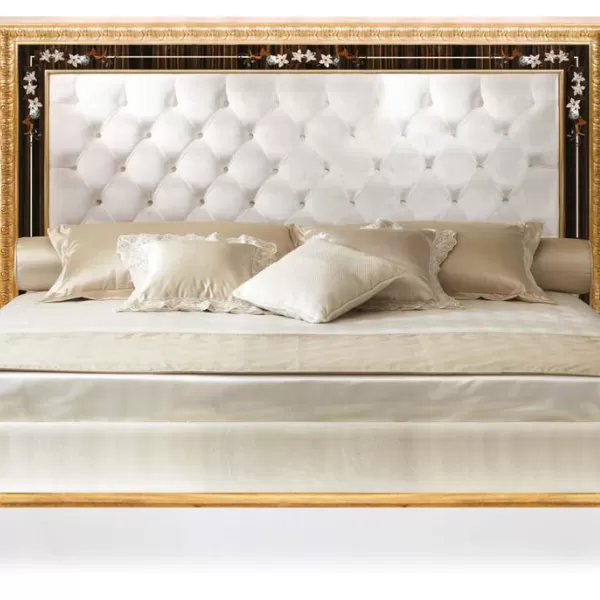 Bed with Headboard, Juvia Collection, by Carlo Asnaghi