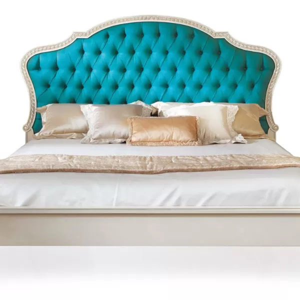 Bed with Headboard, Lilly Collection, by Carlo Asnaghi