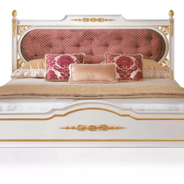Bed with Headboard, Myriam Collection, by Carlo Asnaghi
