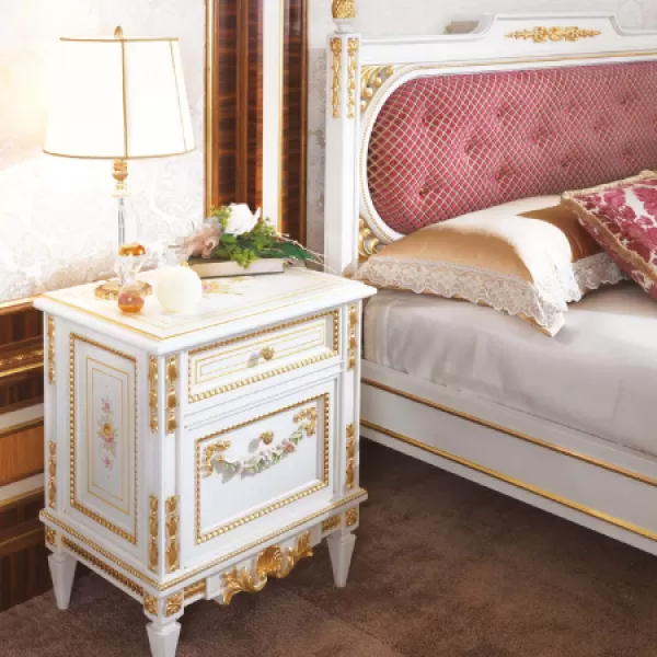 Bed with Headboard, Myriam Collection, by Carlo Asnaghi