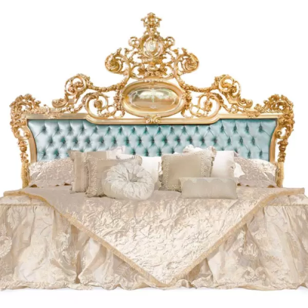 Bed with Headboard, Persia Collection, by Carlo Asnaghi