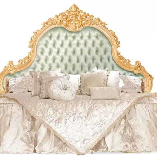 Bed with Headboard, Sofia Collection, by Carlo Asnaghi