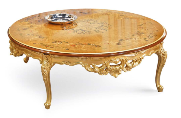 Elegant Round Central Table - Hermes Collection
