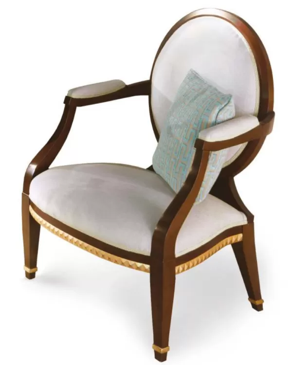 Classic Wooden Italian Armchair - Aurora Collection