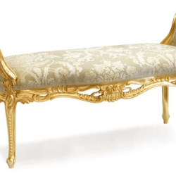 Luxurious Golden Italian Bench - Irina Collection